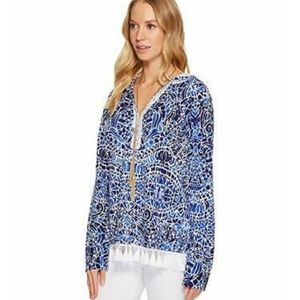 NWT Lilly Pulitzer Harmon Hoodie, Taverna Tile, S